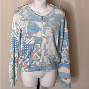 NWT Moth BL Motif zip up sweater size - S